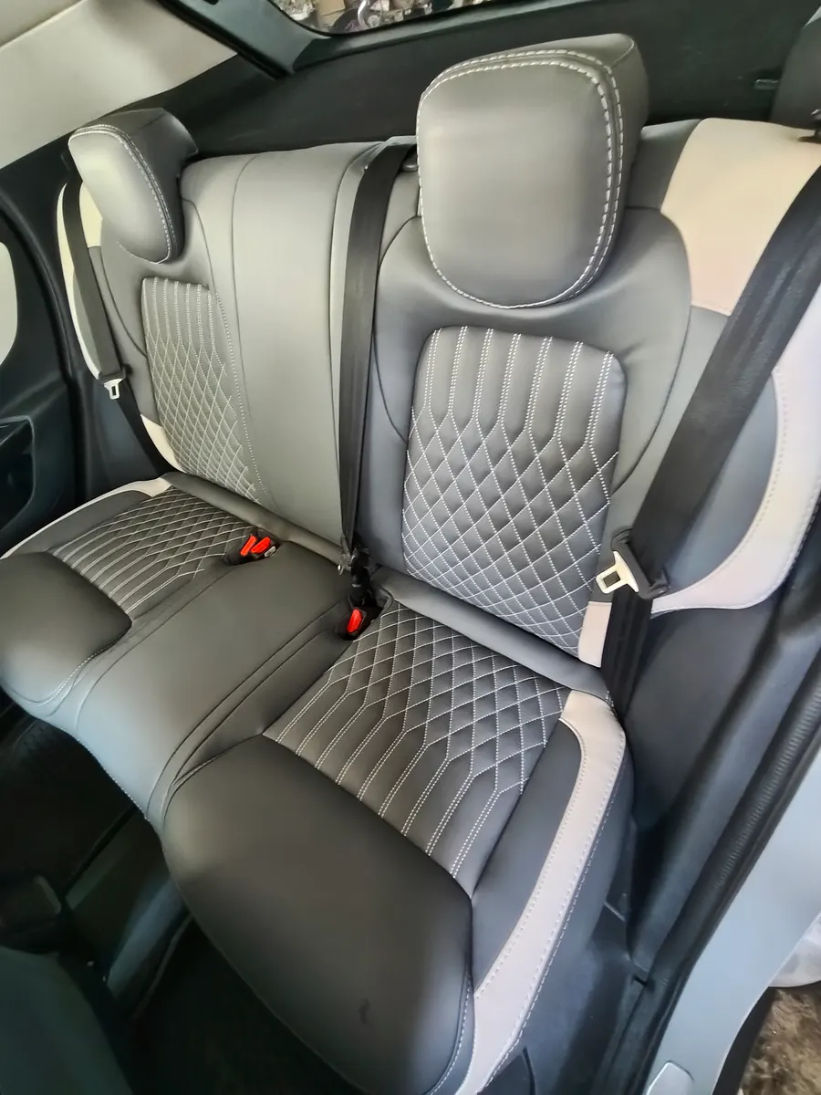 Diamond-Stitch Seat Cover — Rear Bench — after