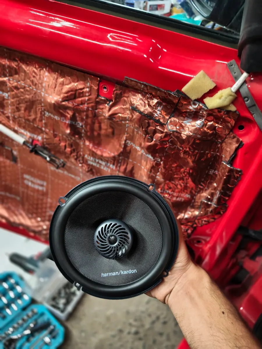 Speaker Upgrade with Sound Deadening — after