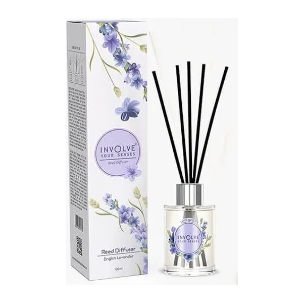 Involve Pura Floral Reed Diffuser — English Lavender