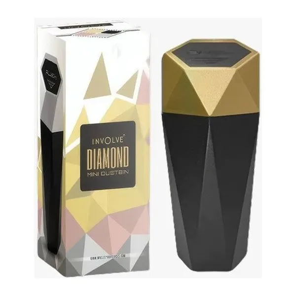 Involve Diamond Mini Dustbin — Gold