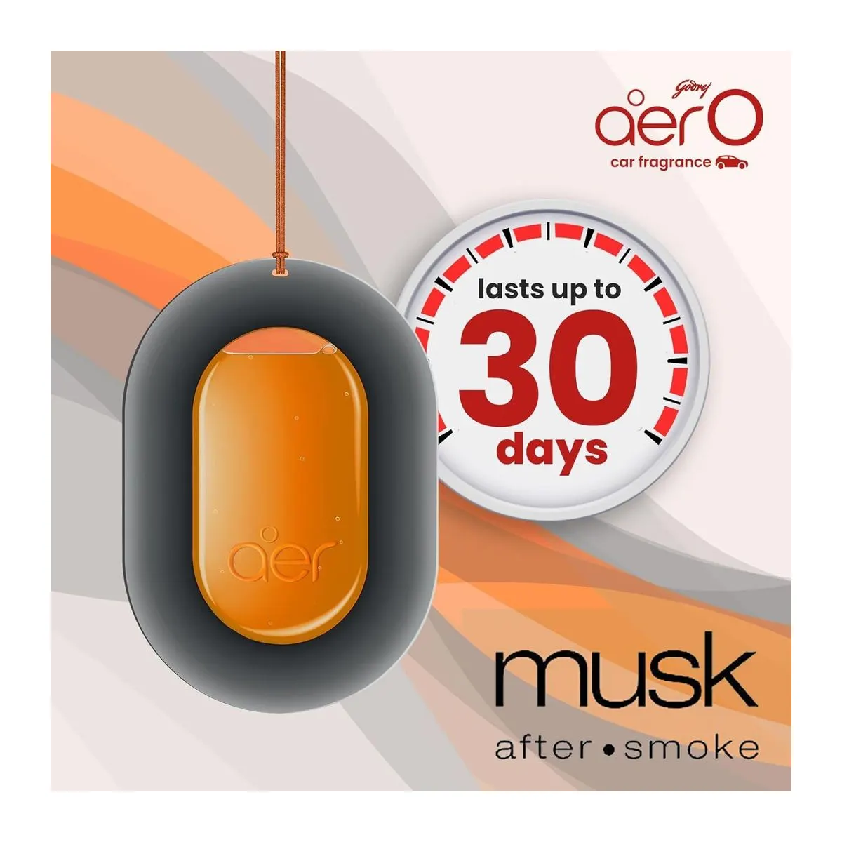 Godrej Aer O Musk After Smoke Hanging Car Air Freshener — view 2