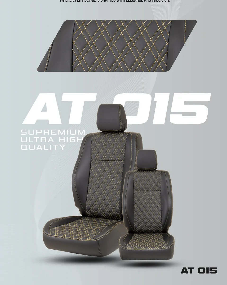 Autotech AT015 Custom-Fit Leatherette Car Seat Cover