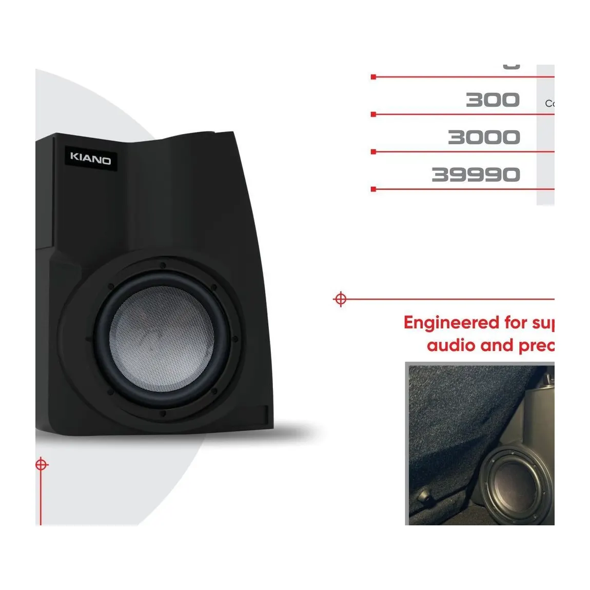 KIANO Adapt Subwoofer Enclosure — Toyota Fortuner (2016 Onwards)