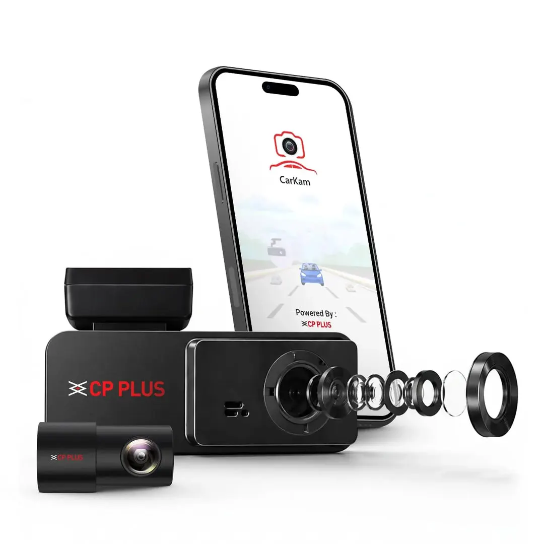 CP PLUS CarKam CP-F28B Front & Rear Dash Cam