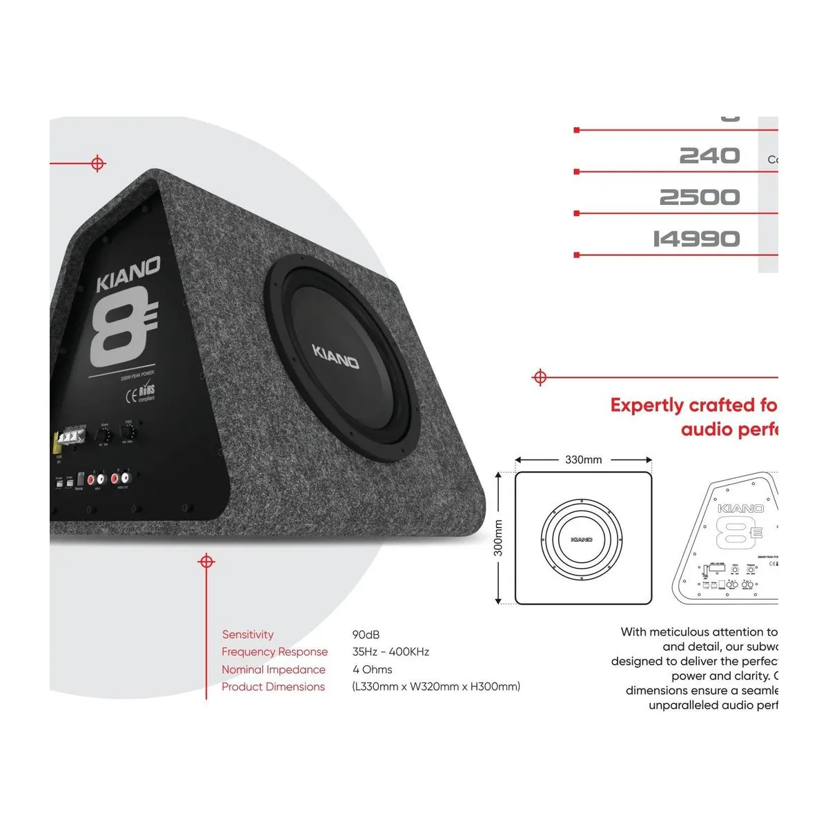 KIANO 8E Compact Eight Inch Active Enclosure