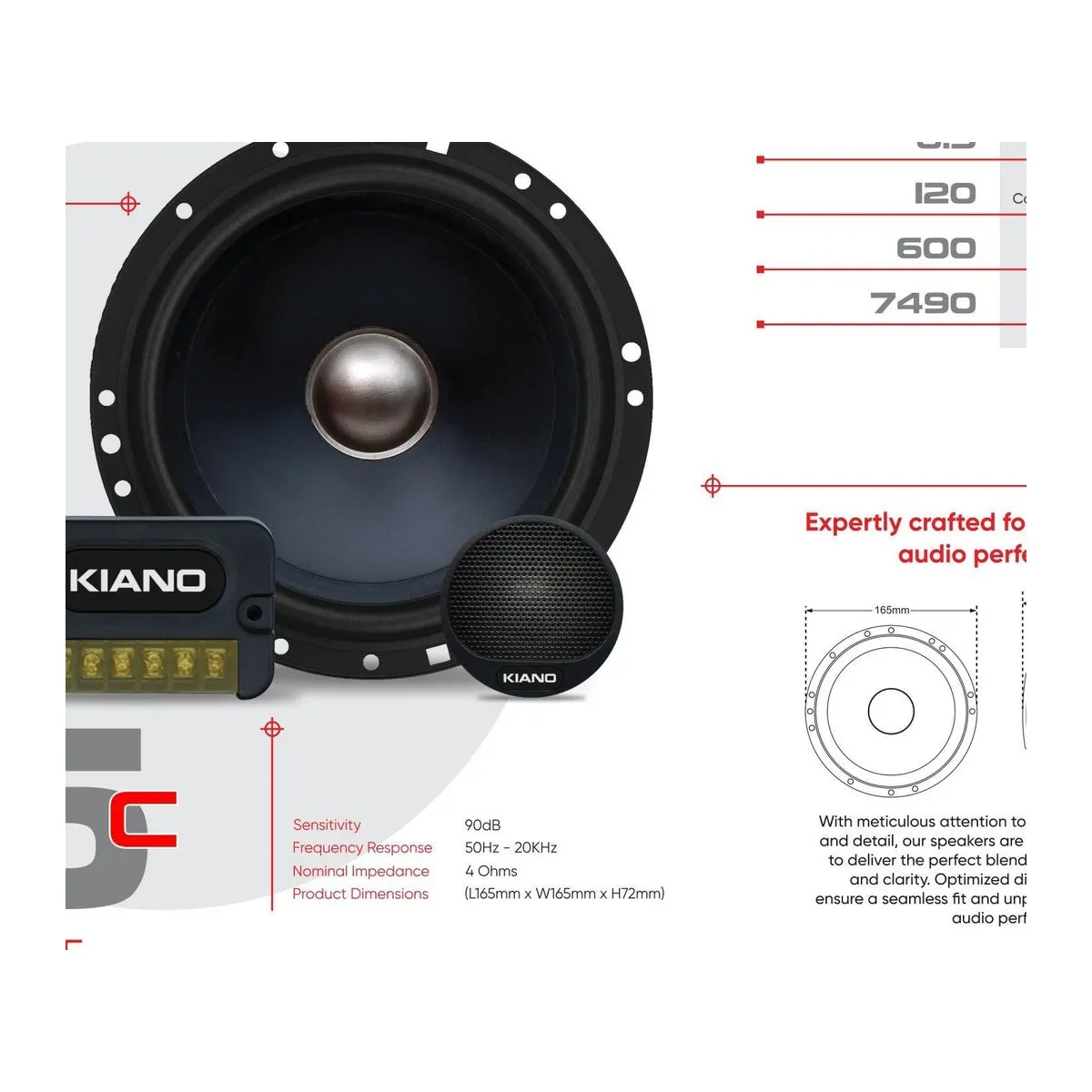 KIANO 65C Component Speakers