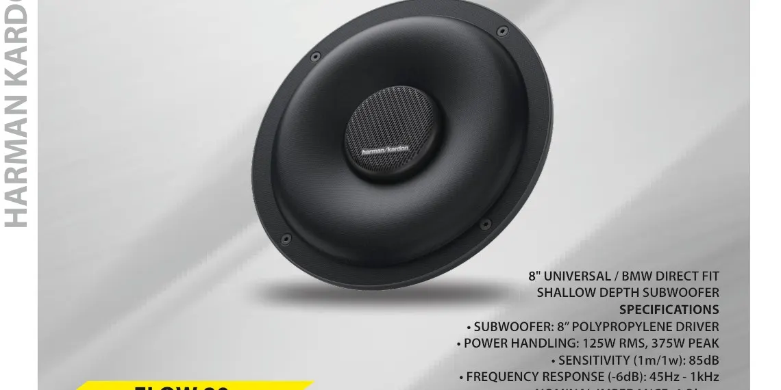 Harman Kardon FLOW 80 Shallow Subwoofer
