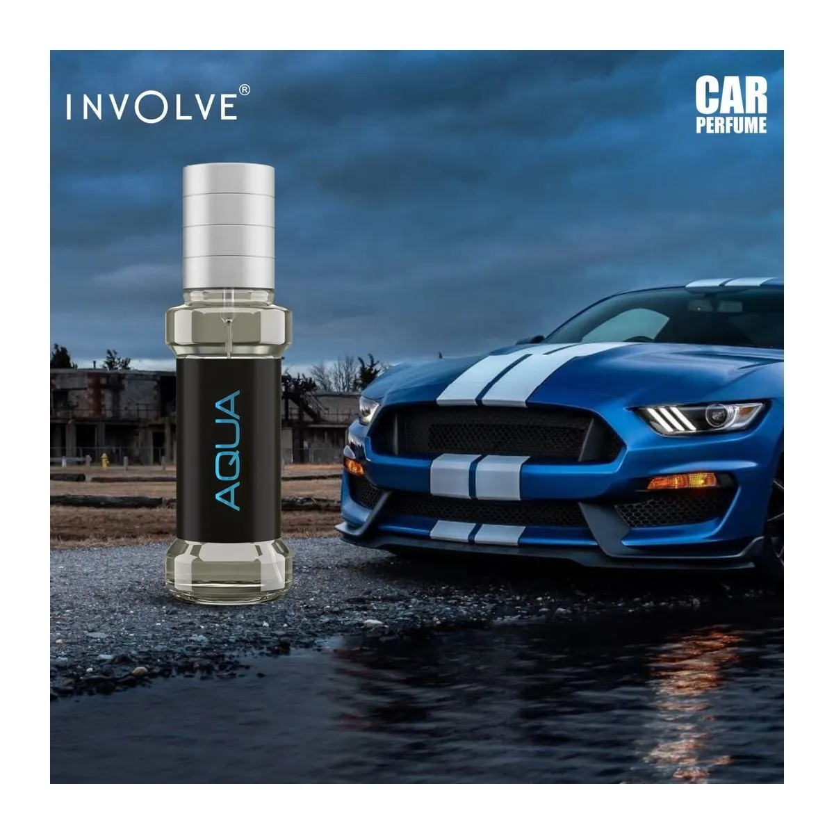 Involve Elements Aqua Car Perfume Spray | 30ml Gas-Free Fine Fragrance