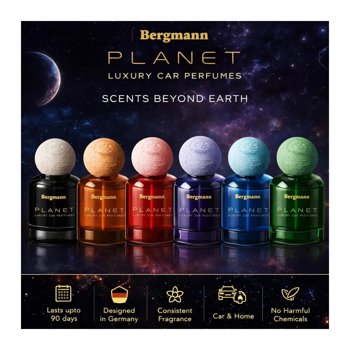 Bergmann Planet Luxury Car Air Freshener — view 4