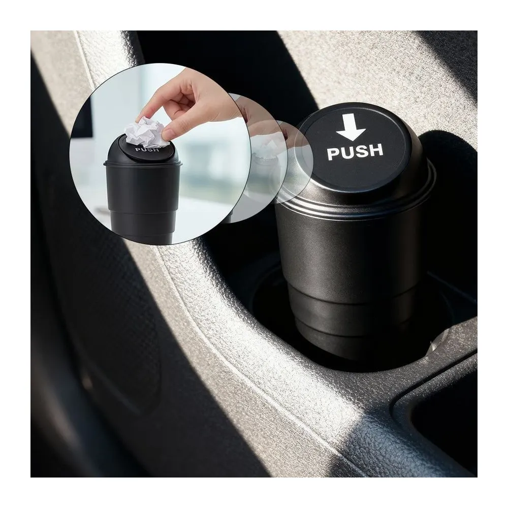 Involve Carbin Compact Car Dustbin — Black