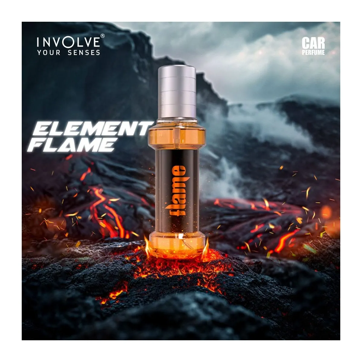 Involve Elements Flame Car Perfume Spray | 30ml Gas-Free Fine Fragrance